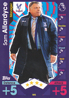 Sam Allardyce Crystal Palace 2016/17 Topps Match Attax Extra Manager #M5